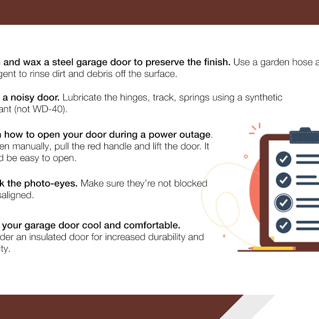 5 SUMMER GARAGE DOOR MAINTENANCE TIPS