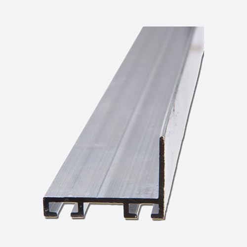 1-3/8" Aluminum Bottom Seal Flat Retainer Accepts 5/16" Single T Vinyl Seal - 100% OEM Manufacturers with New Production Dates for US Vendor GarageDoorProject ( Extended Length Shipping*LTL) - GarageDoorProject