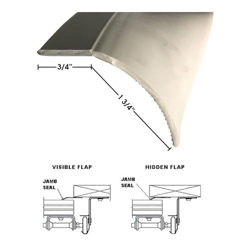 RJS 175 Reverse Jamb Seal - Nail On Style (White, Brown, Almond, Sandstone, Black) - 2 Rolls per Carton (150' Each) - 100% OEM Manufacturers with New Production Dates for US Vendor GarageDoorProject - GarageDoorProject