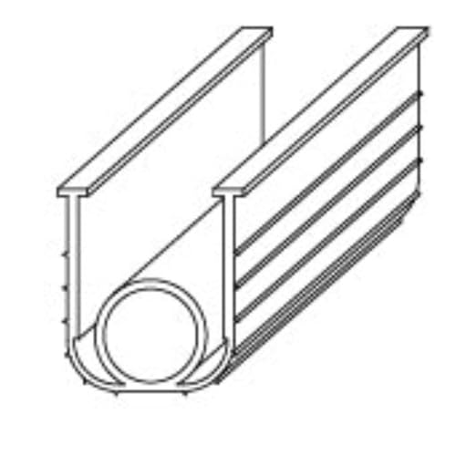 4" Super Seal Single T Vinyl Seal with 1" Tube and 20 Stoppers – Black (100 ft/ctn) - 100% OEM Manufacturers with New Production Dates for US Vendor GarageDoorProject - GarageDoorProject