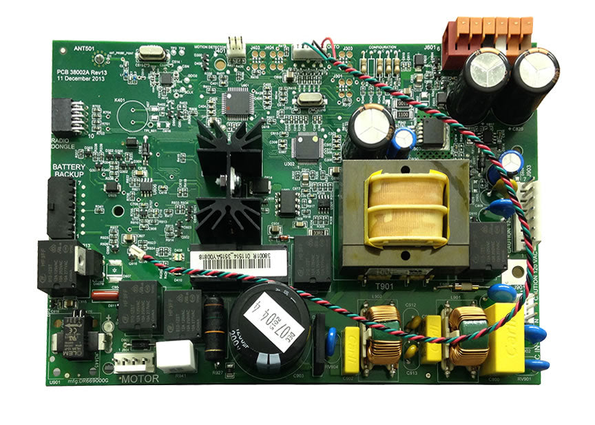 Genie Replacement Part - 38877R.S Universal Non-Configured Control Board For Garage Door Opener - 100% OEM Manufacturers with New Production Dates for US Vendor GarageDoorProject - GarageDoorProject