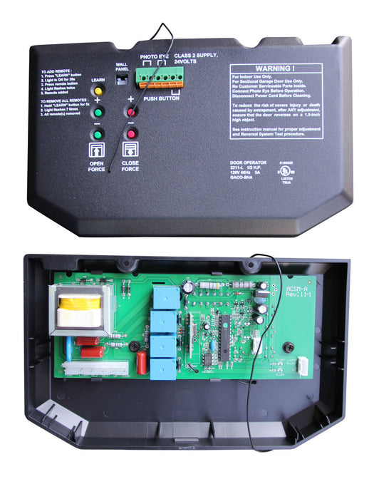 GarageDoorProject™ Replacement Part -GarageDoorProject US Direct - Guardian Logic Board & End Panel for Model 415; Replaces GUAT330   -USA Vendor 100% OEM Manufacturers with New Production Dates.
