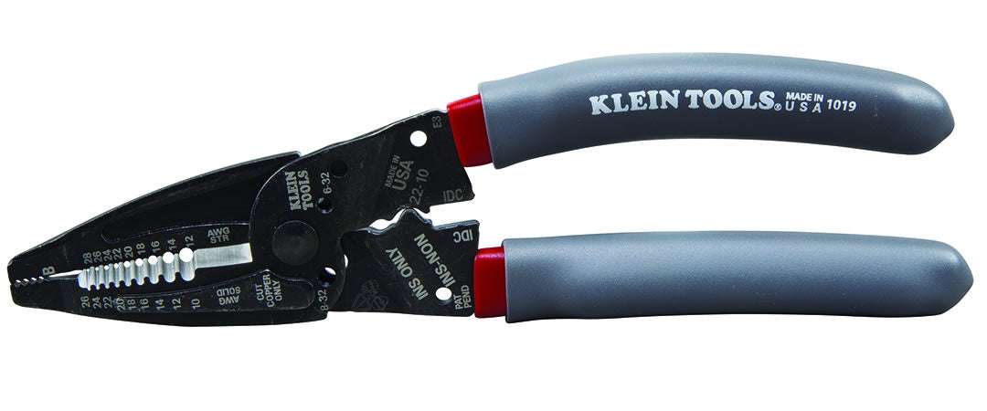 Klein-Kurve Wire Stripper/Crimper Cutter Multi Tool Crimps 10-22 AWG Insulated And Non-Insulated Terminals - 100% OEM Manufacturers with New Production Dates for US Vendor GarageDoorProject - GarageDoorProject