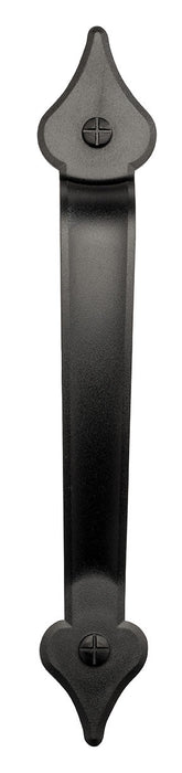 Carriage House- 12" Americana Magnetic Decorative Spear End Pull Handle – Black ABS Plastic - 100% OEM Manufacturers with New Production Dates for US Vendor GarageDoorProject®(Each/Needs Fastners) - GarageDoorProject