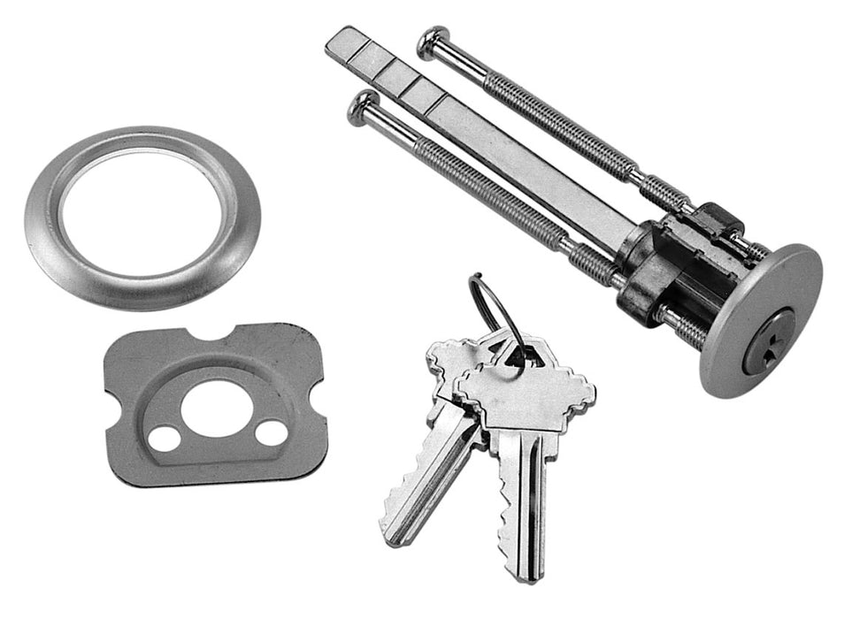 GarageDoorProject® Replacement Parts - 5 Pin Tumbler Lock Cylinder with Schlage Key and Extended Tailpiece - 100% OEM From USA Manufacturers - GarageDoorProject