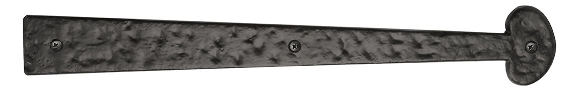 Carriage House- 16" Colonial Bean End Hinge, Iron - Decorative Traditional Style, Multiple Finishes  - 100% OEM Manufacturers with New Production Dates for US Vendor GarageDoorProject®(Each/Needs Fastners) - GarageDoorProject