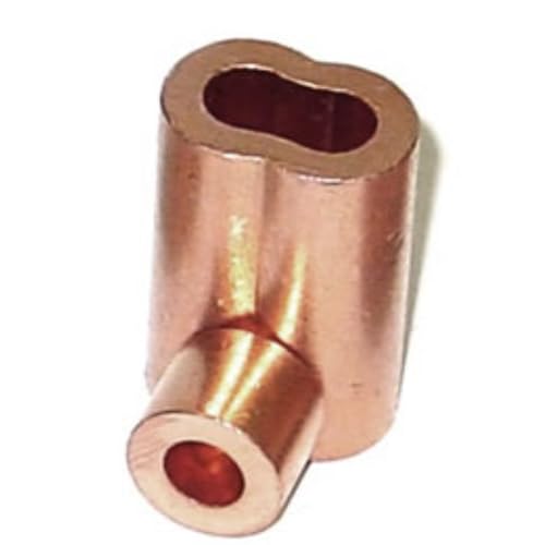 Copper Oval Sleeve Shown with Button ™97648577 - GarageDoorProject