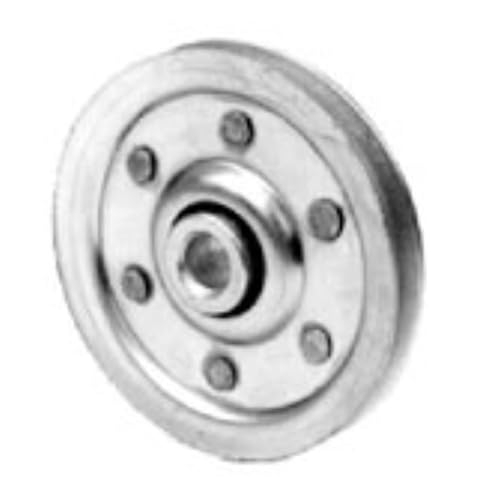 Garage Doors 4" Solid Rivet Pulleys 35,000 12' Door Cycles ™97648577 ( Pair) - GarageDoorProject