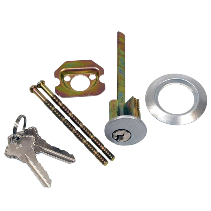 GarageDoorProject  |  500-20020 Commercial-Grade 5 Pin Tumbler Lock Cylinder with Schlage Key and Extended Tailpiece for Garage Door Security |   GarageDoorProject |   100% OEM | US Vendor