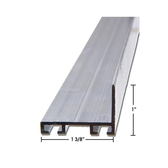 GarageDoorProject 1-3/8" Aluminum Flat Retainer Commercial-Grade Durable Aluminum Seal Easy Install Door Seal |   GarageDoorProject |   100% OEM | US Vendor