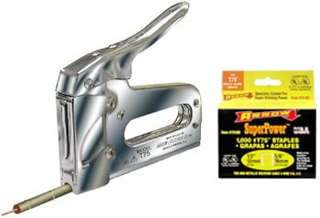 Arrow T-75 Wire & Cable Staple Gun – 1/2" Capacity, All Steel Construction, Ideal for Wiring & Cable Installation