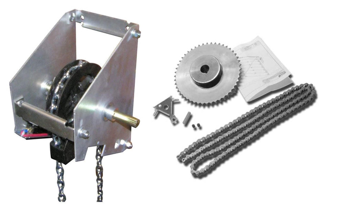 Disconnect Chain Hoist with 4:1 Reduction for Motor-Operated Doors - 100% OEM Manufacturers with New Production Dates for US Vendor GarageDoorProject