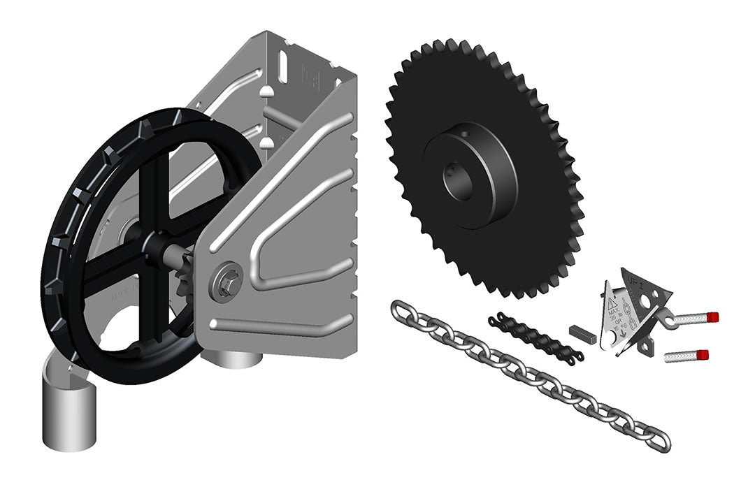 2000R & 200R Wall Mount Hoists: Bore Sizes, Reductions, and Drive Sprockets - 100% OEM Manufacturers with New Production Dates for US Vendor GarageDoorProject