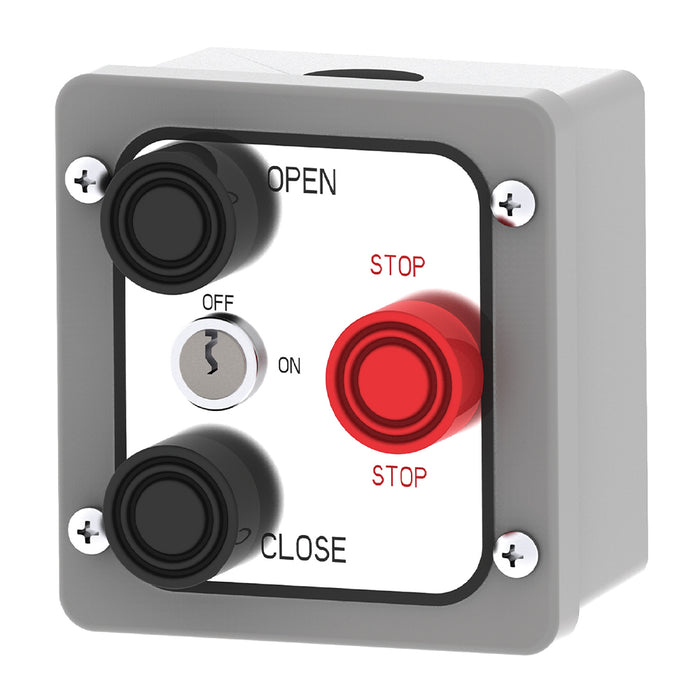 Manaras STATION Professional-Grade Push Button Station NEMA 4/12 Surface Mount Control |   GarageDoorProject |   100% OEM | US Vendor