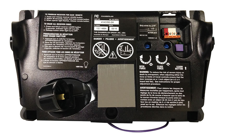 LiftMaster 041AC050-2M Security+ Receiver Logic Board Professional-Grade Replacement Kit with End Panel for AC Deluxe Chain Drive |   GarageDoorProject |   100% OEM | US Vendor