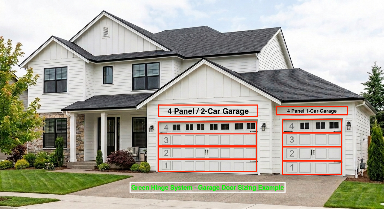 Green Hinge System Professional-Grade Door Mount Hinges| GarageDoorProject | 100% OEM | US Vendor