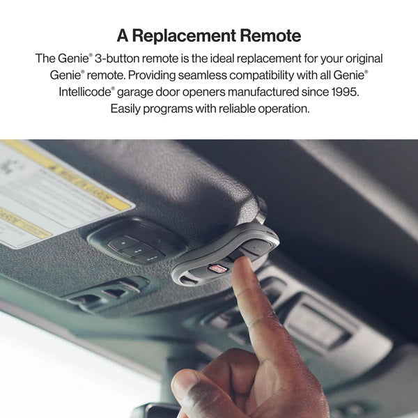 Genie Garage Door Remote G3T-BX Commercial-Grade 3-Button Intellicode Dual Frequency 315/390MHz Replacement Remote Control |   GarageDoorProject |   100% OEM | US Vendor