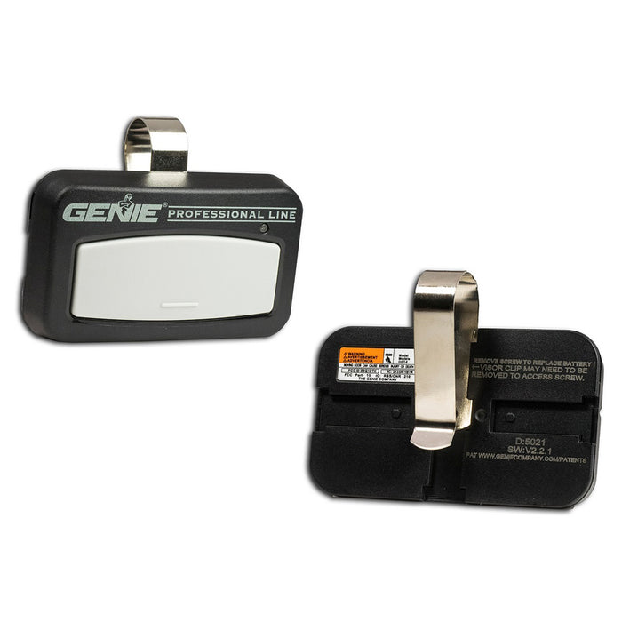 Genie Replacement Part - G1BT-P 1-Button Intellicode Remote 315/390MHz Dual Frequency with Battery and Visor Clip - 100% OEM Manufacturers with New Production Dates for US Vendor GarageDoorProject®