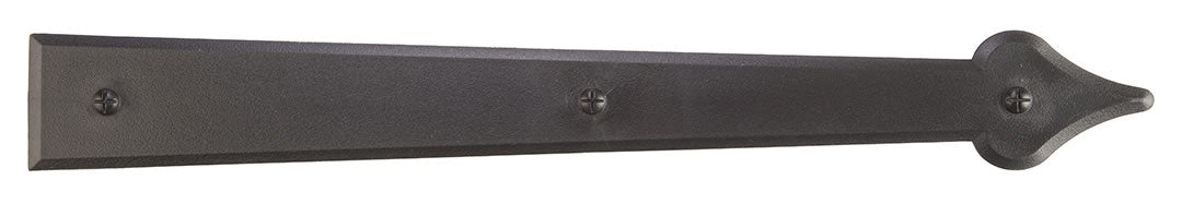 Carriage House- 16" Coach House Accents Americana Magnetic Decorative Hinge – Black ABS Plastic - 100% OEM Manufacturers with New Production Dates for US Vendor GarageDoorProject®(Each/Needs Fastners) - GarageDoorProject