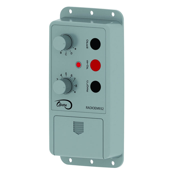 Manaras RADIOEM 932 Industry Tested Three-Button Remote Transmitter With Sun Visor Clip ABS Housing |   GarageDoorProject |   100% OEM | US Vendor