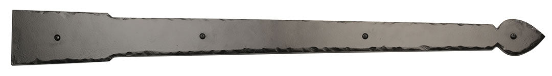 GarageDoorProject  |  33 Inch Rustic Hinge Professional-Grade Solid Aluminum Spear & Flat End |   33" Extra Long Door Hinge |   GarageDoorProject |   100% OEM | US Vendor