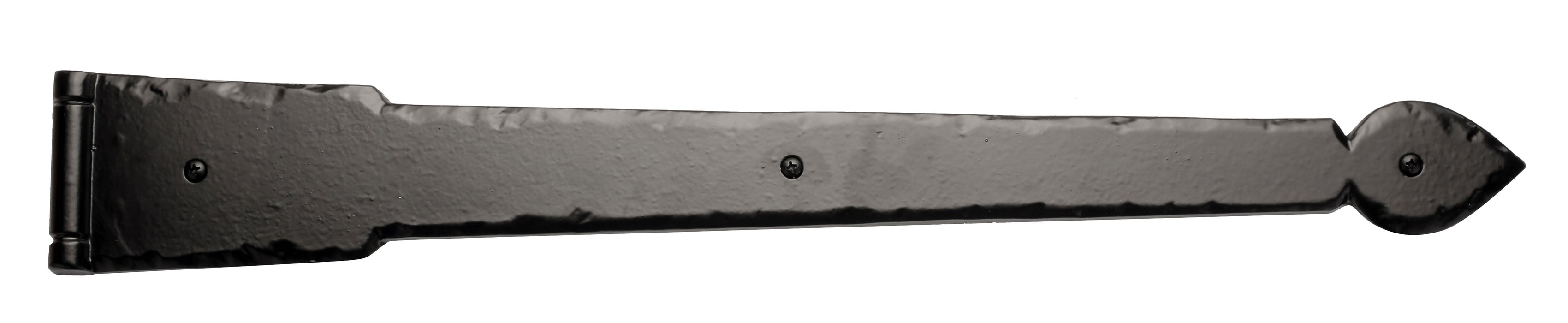 Carriage House- 24" Rustic Spear-End Hinge with Butt Pin – Solid Aluminum  - 100% OEM Manufacturers with New Production Dates for US Vendor GarageDoorProject®(Each/Needs Fastners)