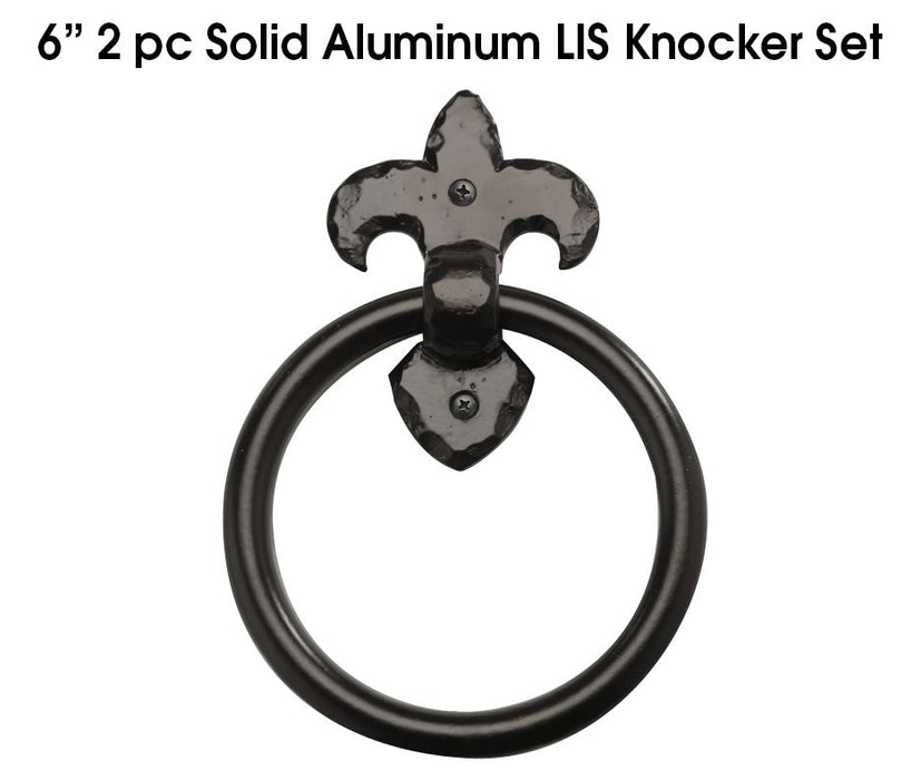 GarageDoorProject  |  Carriage House 6 Inch Ring Pull Industry Tested Solid Aluminum Hardware Assembly |   Multiple Finish Options |   GarageDoorProject |   100% OEM | US Vendor