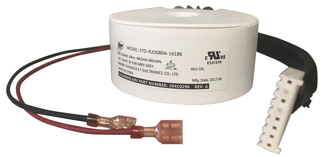 LiftMaster/Chamberlain Replacement Kit - 041C0296 12V DC Transformer for RJO Wall-Mounted Garage Door Openers - 100% OEM Manufacturers with New Production Dates for US Vendor GarageDoorProject®