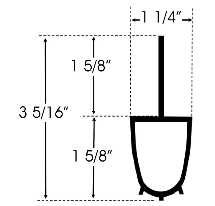 GarageDoorProject® Replacement Part -Ultra Heavy Duty Rolling Steel Bottom Seal  -US Vendor GarageDoorProject® 100% OEM Manufacturers with New Production Dates. Garage Door Project®