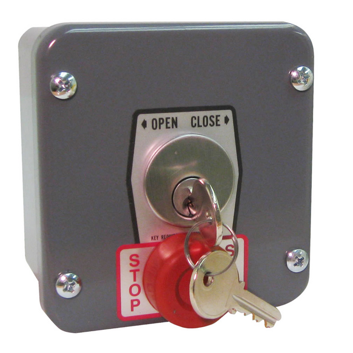 GarageDoorProject  |  Keyed Open Close Switch Mortise Cylinder Lock Surface Mount Flush Mount Industrial Key Switch |   GarageDoorProject |   100% OEM | US Vendor