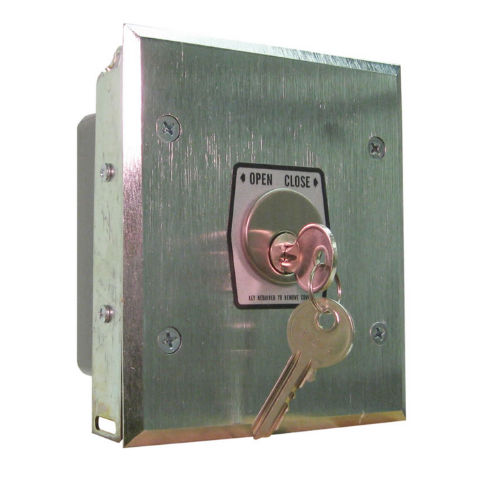 GarageDoorProject  |  Keyed Open Close Switch Mortise Cylinder Lock Surface Mount Flush Mount Industrial Key Switch |   GarageDoorProject |   100% OEM | US Vendor