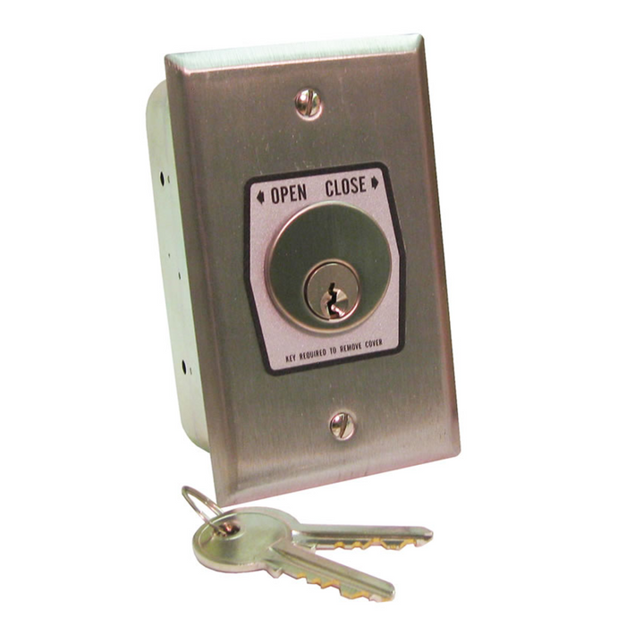 GarageDoorProject  |  Keyed Open Close Switch Mortise Cylinder Lock Surface Mount Flush Mount Industrial Key Switch |   GarageDoorProject |   100% OEM | US Vendor