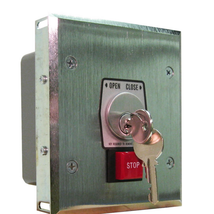 GarageDoorProject  |  Keyed Open Close Switch Mortise Cylinder Lock Surface Mount Flush Mount Industrial Key Switch |   GarageDoorProject |   100% OEM | US Vendor