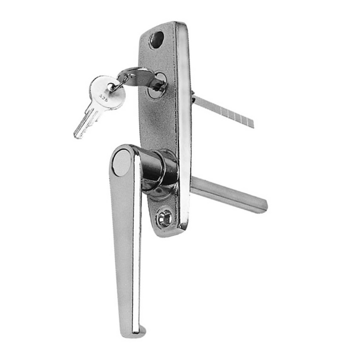 GarageDoorProject  |  ES-LH2 Exterior Side Lock |   Professional-Grade L-Handle Lock With Keys, 2 1/8" Throw, 3 1/4" Shaft |   GarageDoorProject |   100% OEM | US Vendor