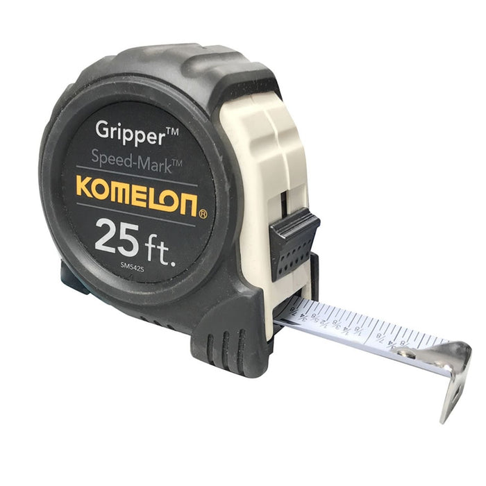 Komelon 42125 Monster MagGrip Power Tape Measure Industry Tested Durable Measuring Tool Dual Magnetic End 25 Foot |   GarageDoorProject |   100% OEM | US Vendor