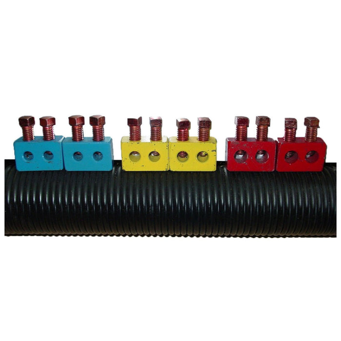 GarageDoorProject® Replacement Part - Garage Door Torsion Spring Repair Block With Blue, Yellow and Red - 100% OEM Manufacturers with New Production Dates for US Vendor GarageDoorProject