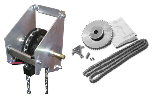Disconnect Chain Hoist with 4:1 Reduction for Motor-Operated Doors - 100% OEM Manufacturers with New Production Dates for US Vendor GarageDoorProject - GarageDoorProject
