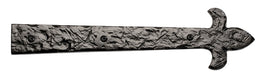 Carriage House- 12" Fleur de Lis End Hinge, Solid Aluminum - Decorative Traditional Style, Multiple Finishes(Each/Needs Fastners) - GarageDoorProject