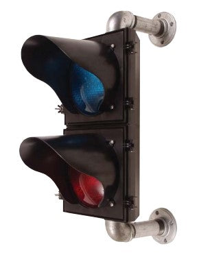 Manaras Traffic Light System – Red and Green with Mounting Brackets, 110V - 100% OEM Manufacturers with New Production Dates for US Vendor GarageDoorProject® - GarageDoorProject