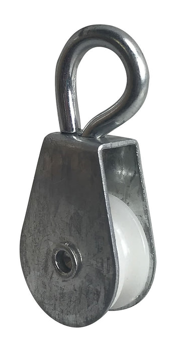 3/4" Nylon Pulley for Fire Door Sash Chain with Eye Hook, Zinc-Plated Housing, 10 Pack - 100% OEM Manufacturers with New Production Dates for US Vendor GarageDoorProject - GarageDoorProject