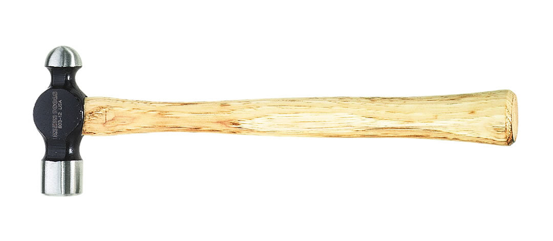 Ball Peen Hammer Hickory 15-Inch with forged high-carbon steel head - 100% OEM Manufacturers with New Production Dates for US Vendor GarageDoorProject - GarageDoorProject