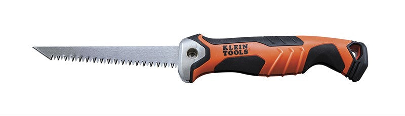 Klein Tools 44130 Commercial-Grade Folding Jab Saw Precision Cutting Tool Portable Hand Saw With Tool Pouch Safety |   GarageDoorProject |   100% OEM | US Vendor