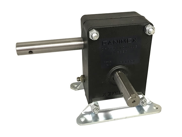 GarageDoorProject ¢ P40 Worm Gear Reducer 5:1 Gear Ratio Industrial Speed Reducer Precision Keyway Shaft |   GarageDoorProject |   100% OEM | US Vendor