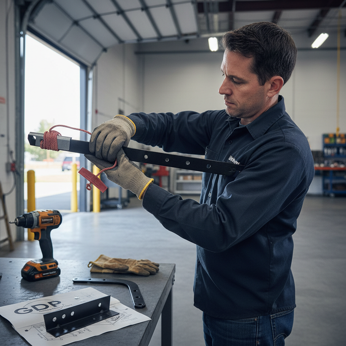 LiftMaster Door Arms K75-12870/10203/10214 Commercial-Grade Door Arm Kit With Curved & Straight Arms, Manual Release Handle |   GarageDoorProject |   100% OEM | US Vendor