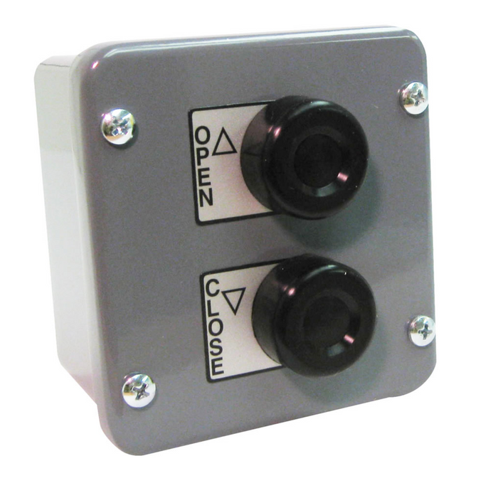 GarageDoorProject® Replacement Model - 675-00030 Exterior Control Station - 1BX 1 Button Surface Mount NEMA 4 Fully Guarded Aluminum Die Cast - 100% OEM Manufacturers - GarageDoorProject