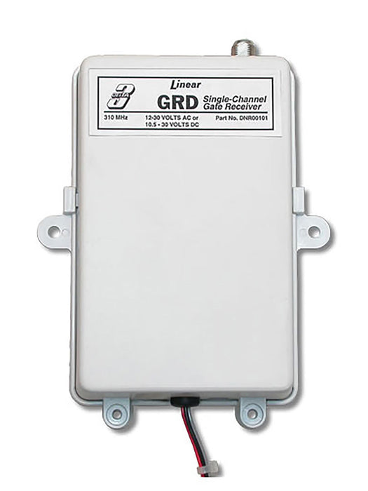 Linear Replacement Parts - GRD-1 Delta 3 Single-Channel Gate Receiver 12/24V AC/DC 310MHz - 100% OEM Manufacturers with New Production Dates for US Vendor GarageDoorProject® - GarageDoorProject